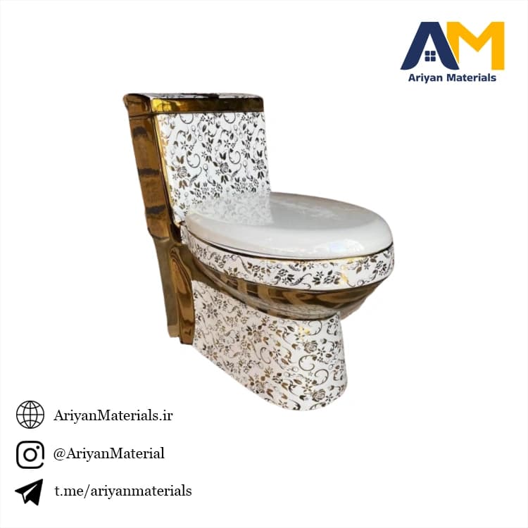 توالت فرنگی لوکس طرح رزا 1