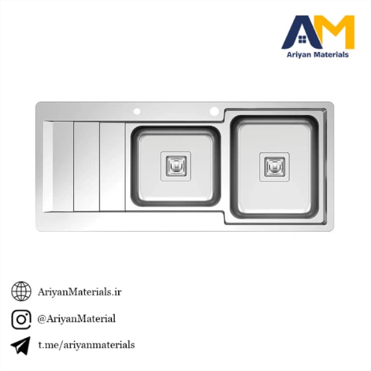 سینک ظرفشویی کن مدل 8061S45 — تصویر ۲