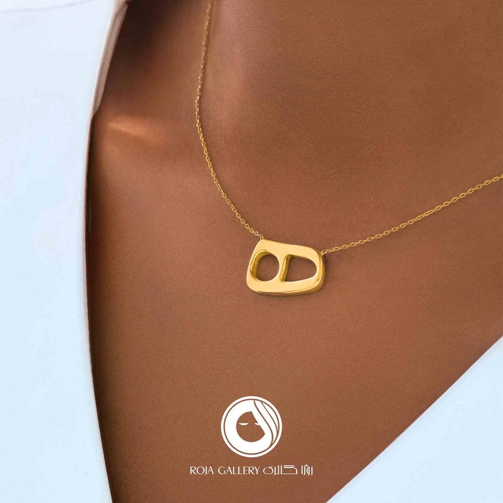 گردنبند طرح هـ نیمانی – کد N-79130 — تصویر ۲
