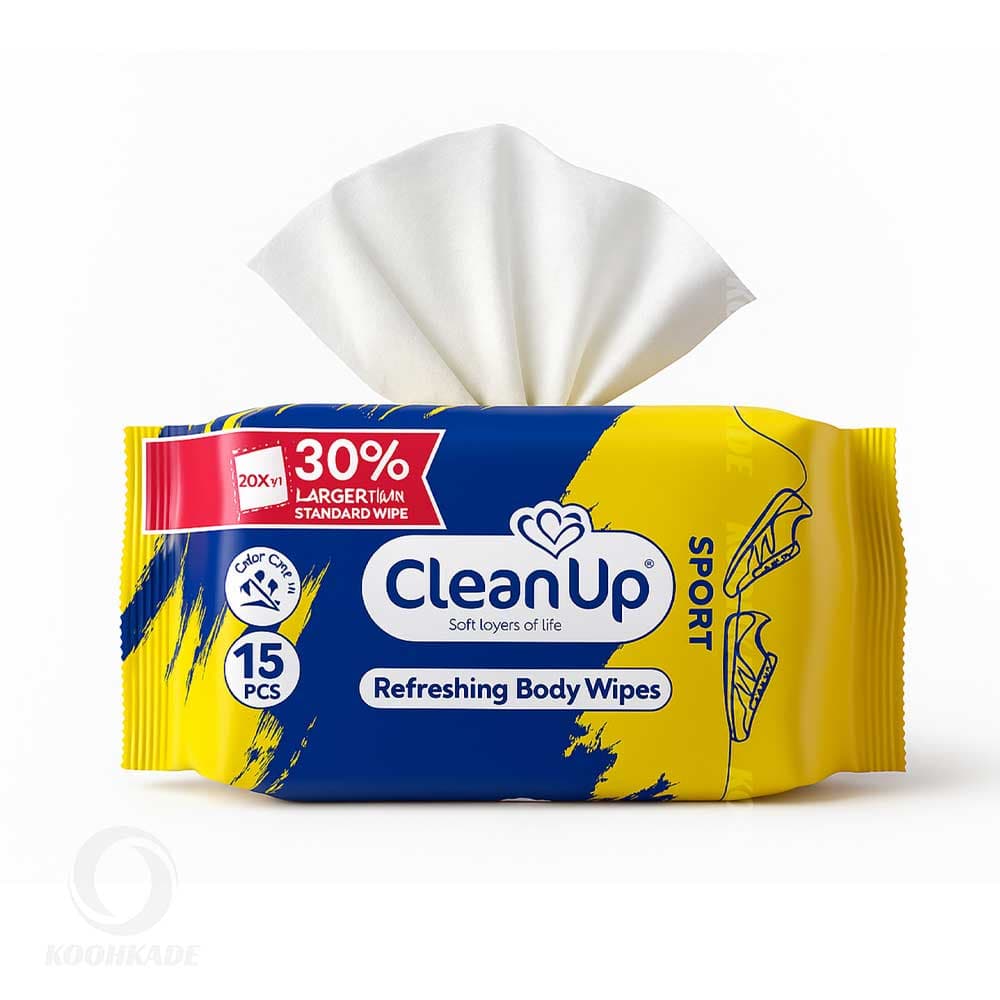 دستمال مرطوب ۱۵ عددی SPORT CLEAN UP