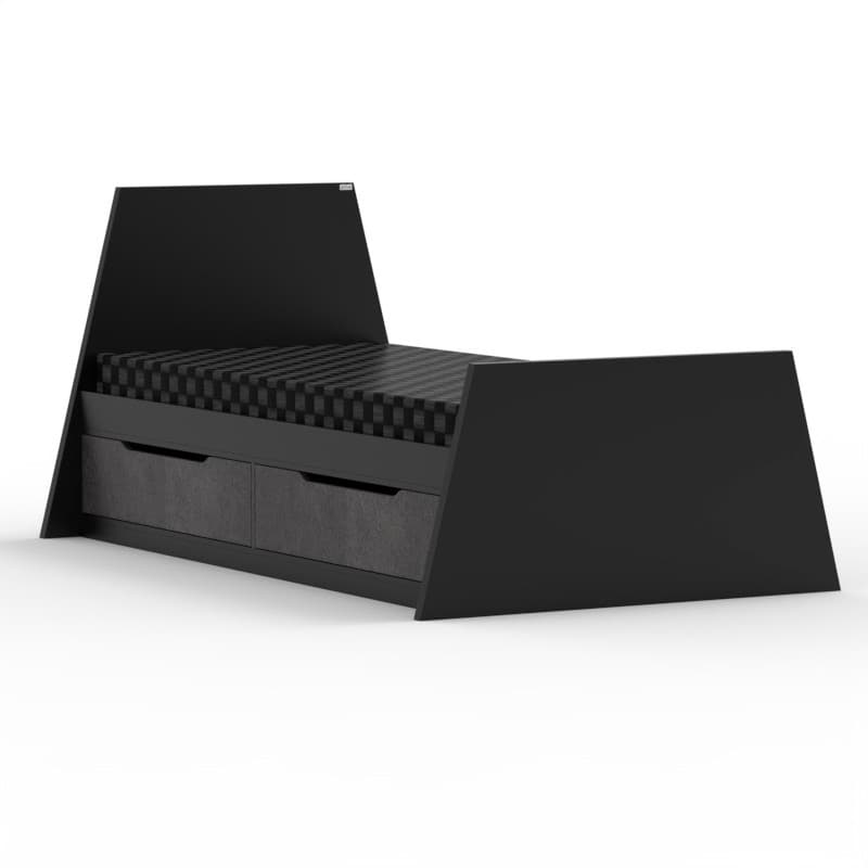 تختخواب ام دی اف یک نفره کوچیل مدل Z118-MDF سایز 120 * 208 سانتیمتر
