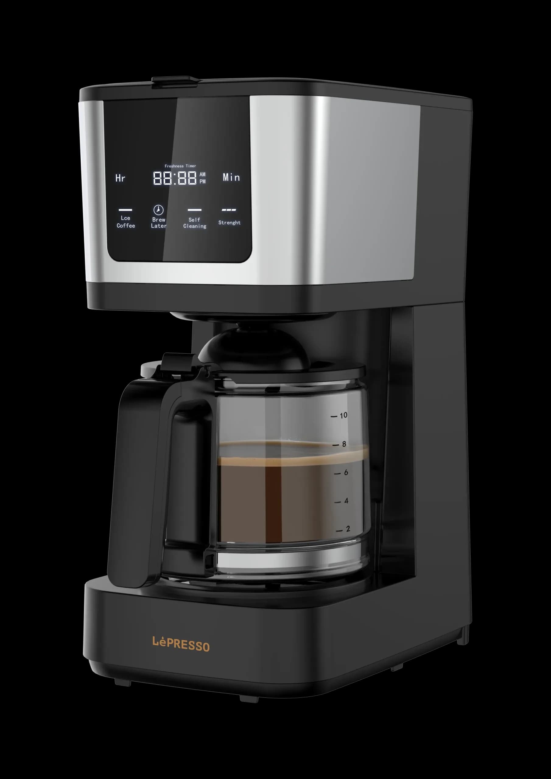 دستگاه قهوه ساز Rich Brew لمسی مدل LPCFFM0006BK لِپرسو
