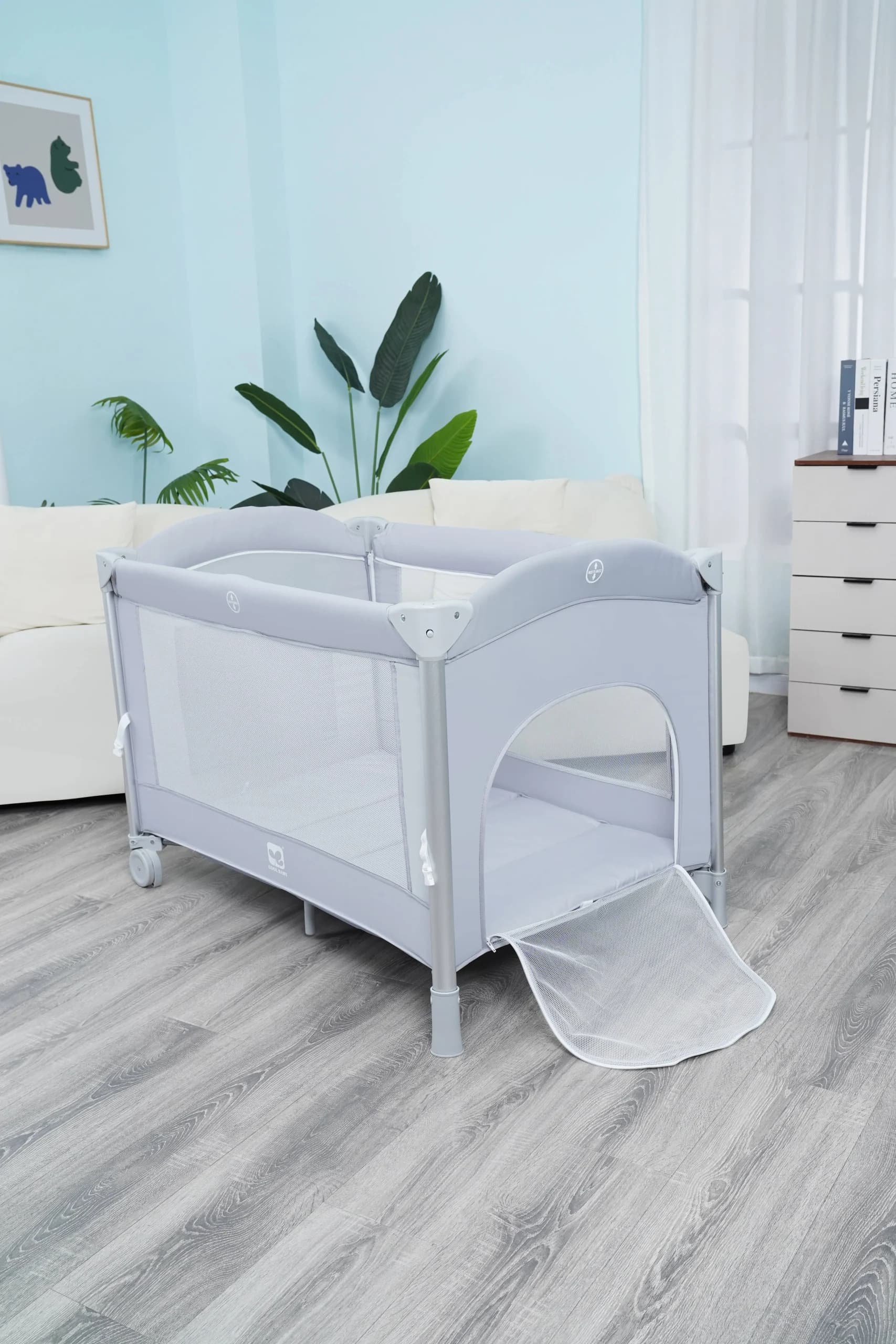 تخت و پارک بانسر دار کول بی بی مدل COOL BABY NF999 — تصویر ۸