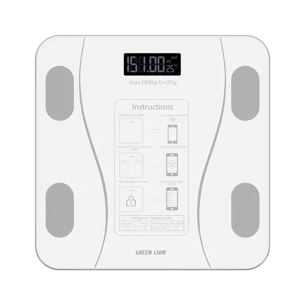 ترازوی هوشمند گرین لاین مدل GBC-200 (تحمل وزن 180 کیلوگرمی) — تصویر ۲