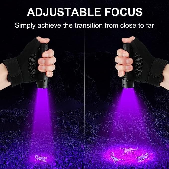 چراغ قوه یو وی UV چسب UltraFire UV Flashlight 395-405 nm Led Blacklight — تصویر ۳