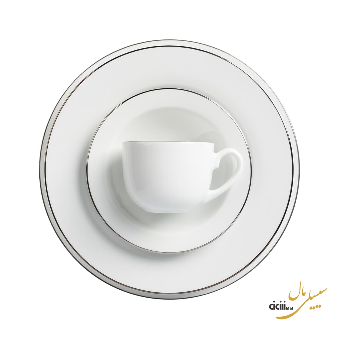 سرویس غذاخوری چینی زرین ایران کواترو سمن — تصویر ۲