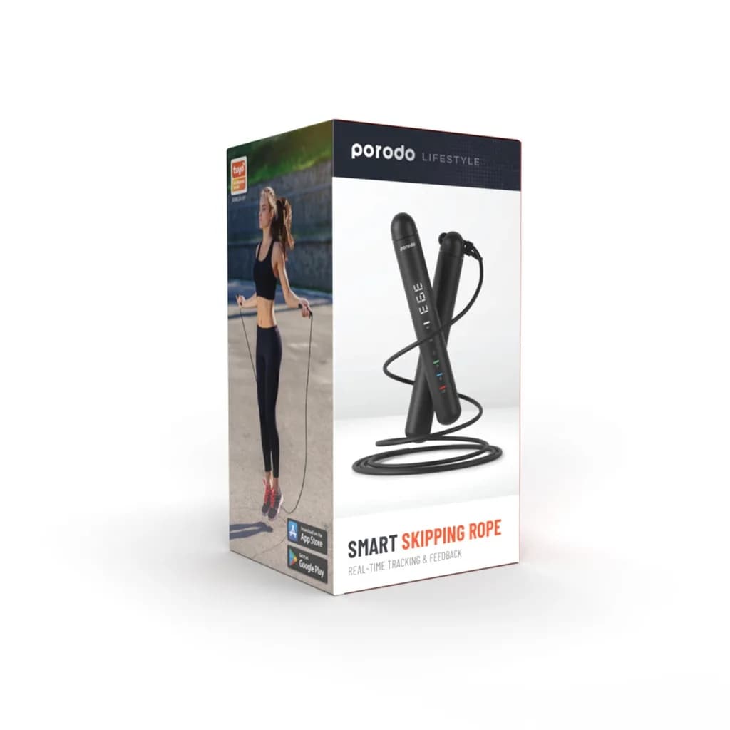 طناب ورزشی هوشمند بلوتوثی Lifestyle Smart Skipping Rope مدل Real‑Time Tracking & Feedback پرودو — تصویر ۳