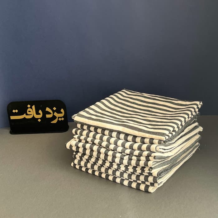 سفره نان عمده نخی یزدی راه راه پهن بسته 10 تایی