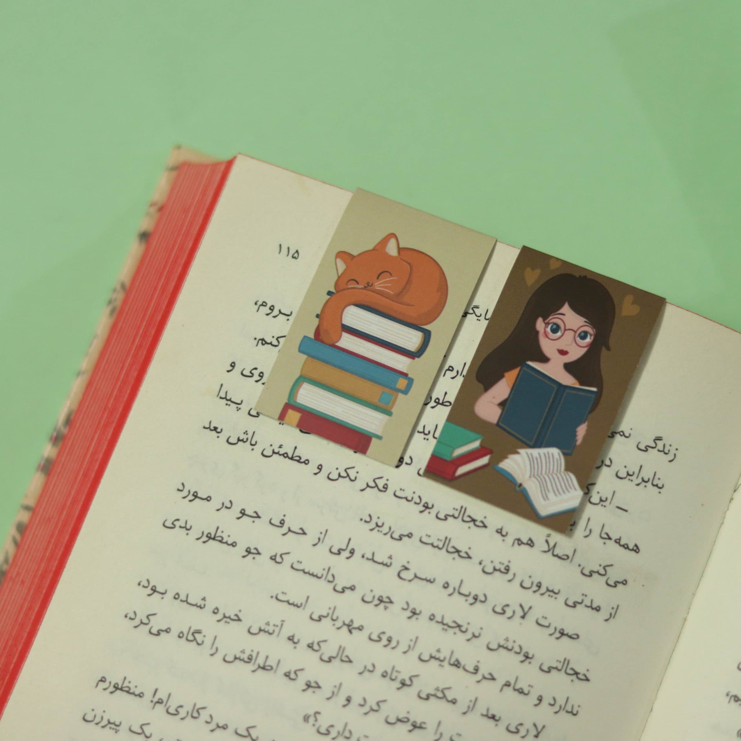 بوک مارک مگنتی | نشانگر کتاب مدل فانتزی 21 | Fancy Magnet Bookmark 21 — تصویر ۲