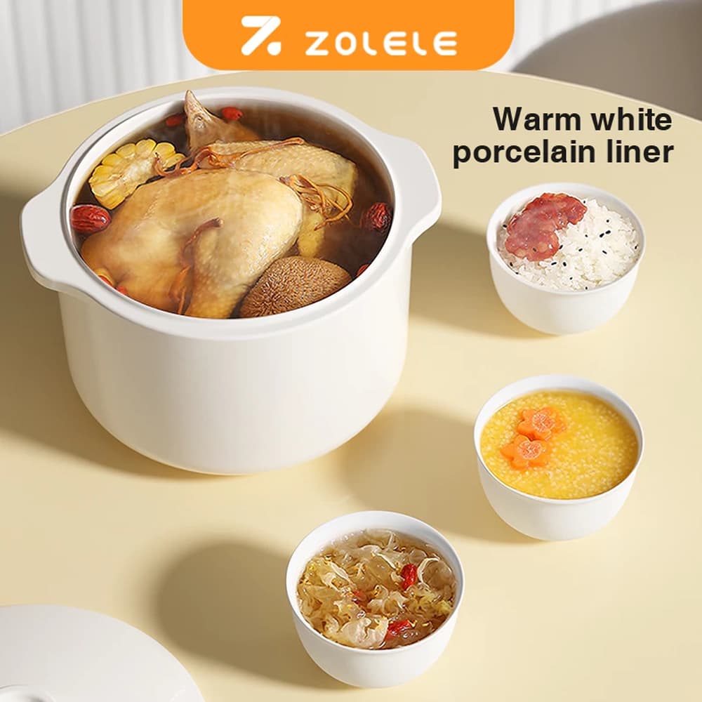بخارپز چندکاره هوشمند شیائومی مدل Zolele Slow Cooker Smart Waterproof Stew Pot 1 litre ES101 — تصویر ۶