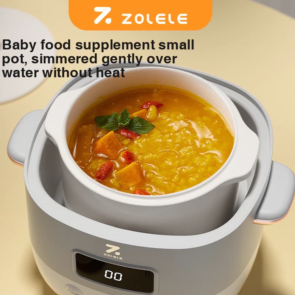 بخارپز چندکاره هوشمند شیائومی مدل Zolele Slow Cooker Smart Waterproof Stew Pot 1 litre ES101 — تصویر ۸
