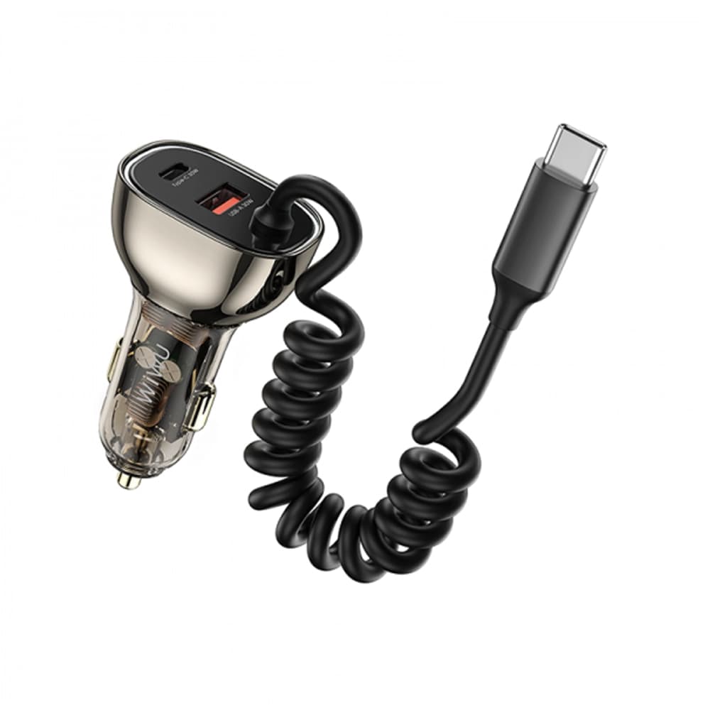 شارژر فندکی شیائومی مدل WIWU 90W Car charger with Type C Wi-QC016 — تصویر ۲