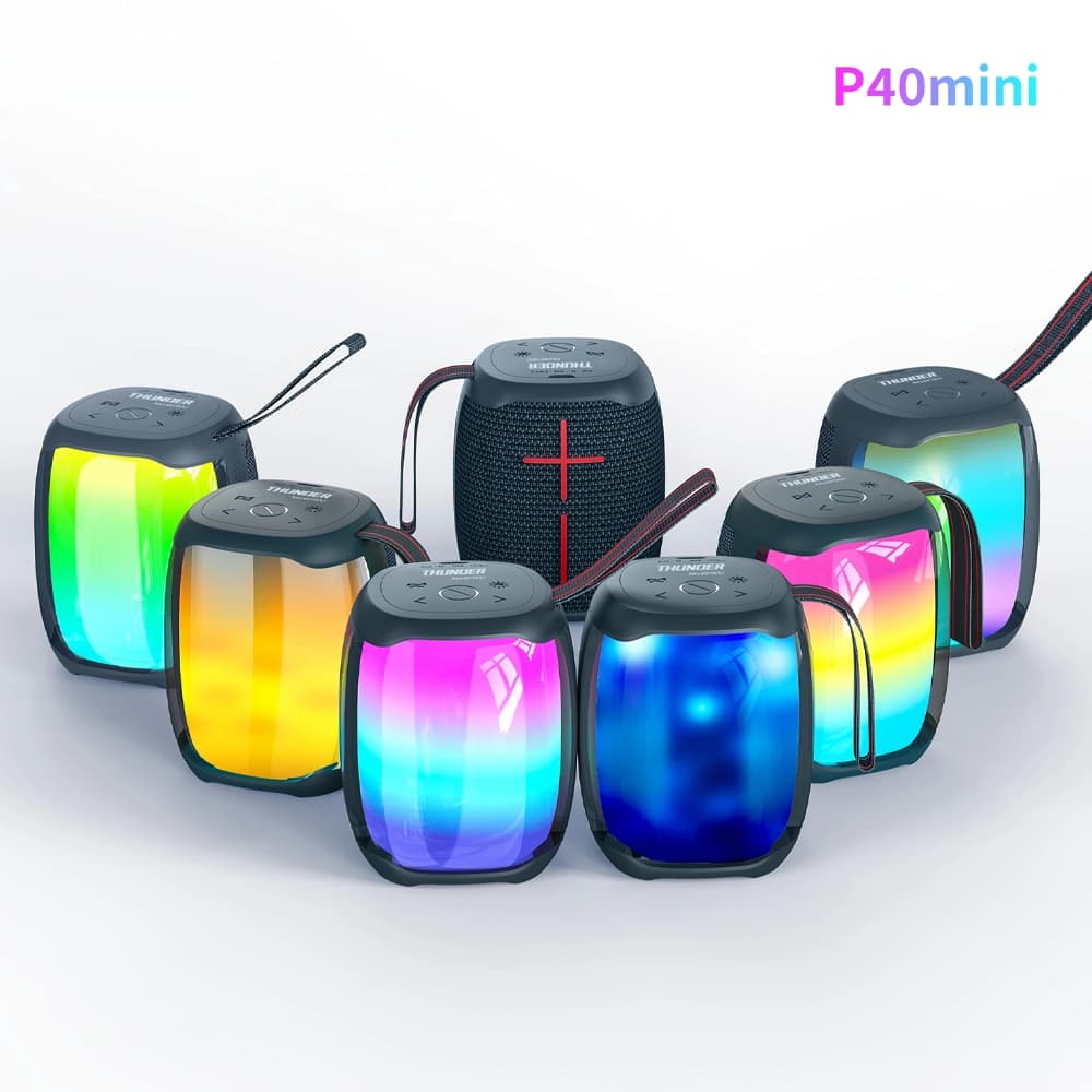 اسپیکر بلوتوثی قابل حمل شیائومی مدل WIWU Thunder Speaker P40 mini — تصویر ۲