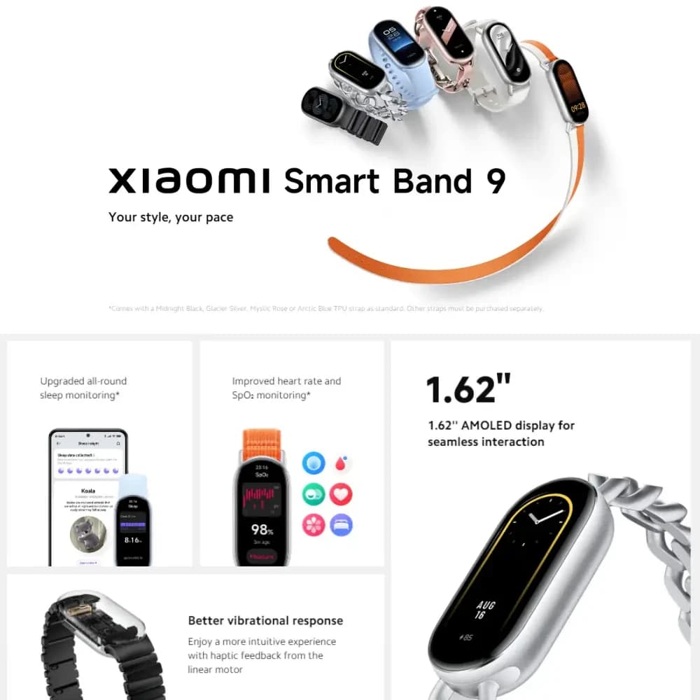 مچ بند هوشمند شیائومی مدل Xiaomi Smart Band 9 — تصویر ۶