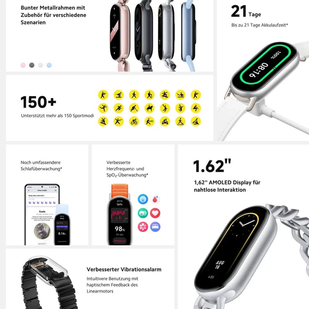 مچ بند هوشمند شیائومی مدل Xiaomi Smart Band 9 — تصویر ۸