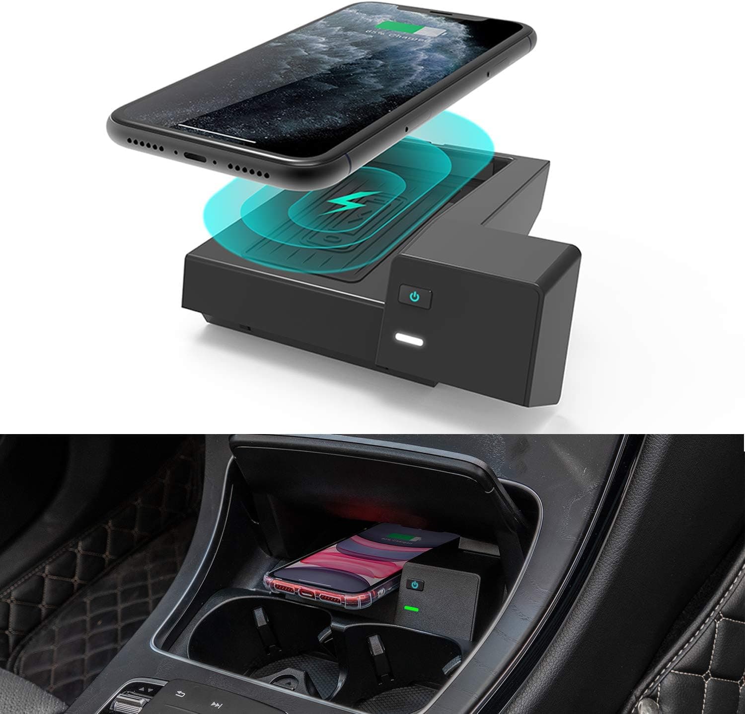 شارژر بی سیم برای مرسدس بنز Car QI wireless charger