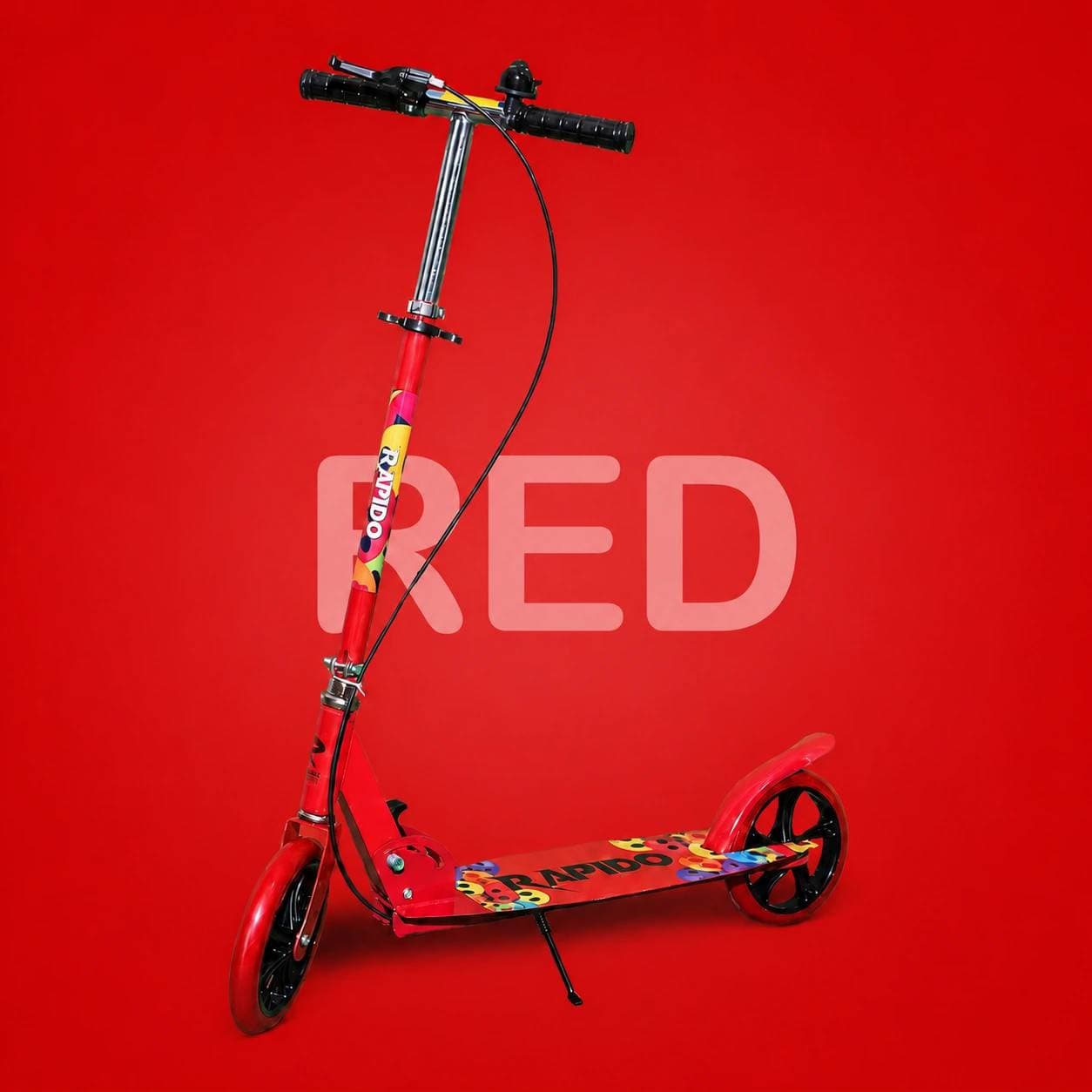 اسکوتر فلزی راپیدو ۲۰۰ Rapido | اسکوتر دوچرخ کودک و بزرگسال — تصویر ۳