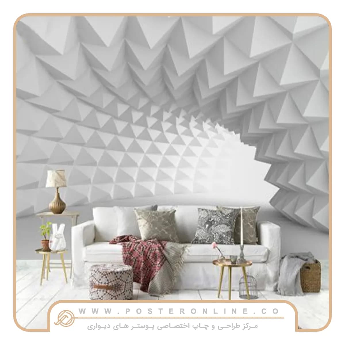 پوستر دیواری تونل سه بعدی کد mt-83984