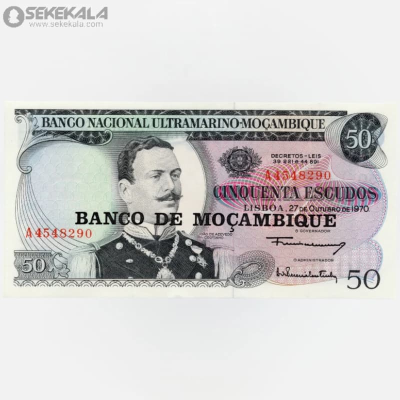 اسکناس 50 اسکودو موزامبیک 1976(UNC)(سورشارژ جمهوری خلق)