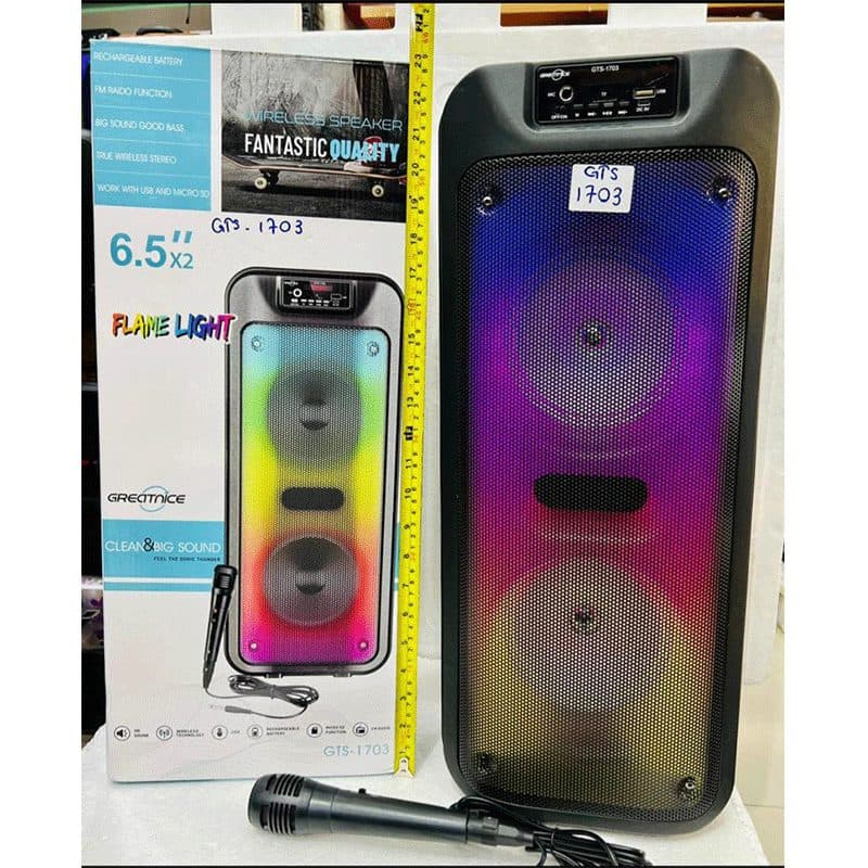 اسپیکر بلوتوثی قابل حمل جی تی اس GTS-1703 — تصویر ۴