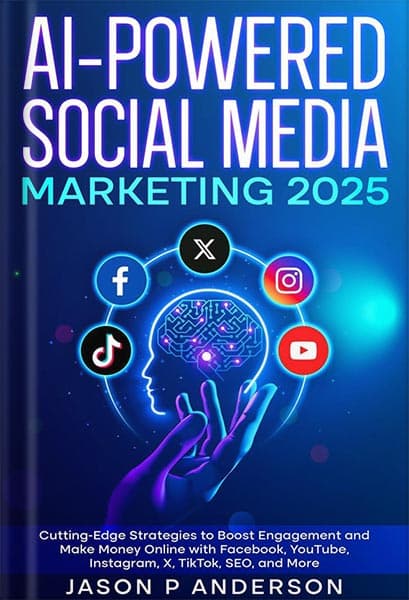 دانلود کتاب AI-Powered Social Media Marketing 2025: Cutting-Edge Strategies to Boost Engagement and Make Money Online with Facebook, YouTube, Instagram, X, TikTok, SEO, and More by Jason P Anderson — تصویر ۲