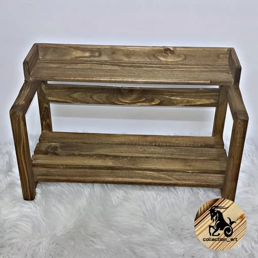 استند نظم دهنده چوبی دوطبقه ،در سه رنگ مبلمان اورلین مدل 967644