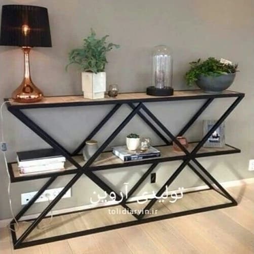 میز کنسول چوب فلز مدل مهسان ارسال از کرج مبلمان اورلین مدل 967625