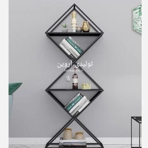 شلف ایستاده چوب فلز مدل پرند با ارسال از کرج مبلمان اورلین مدل 967618