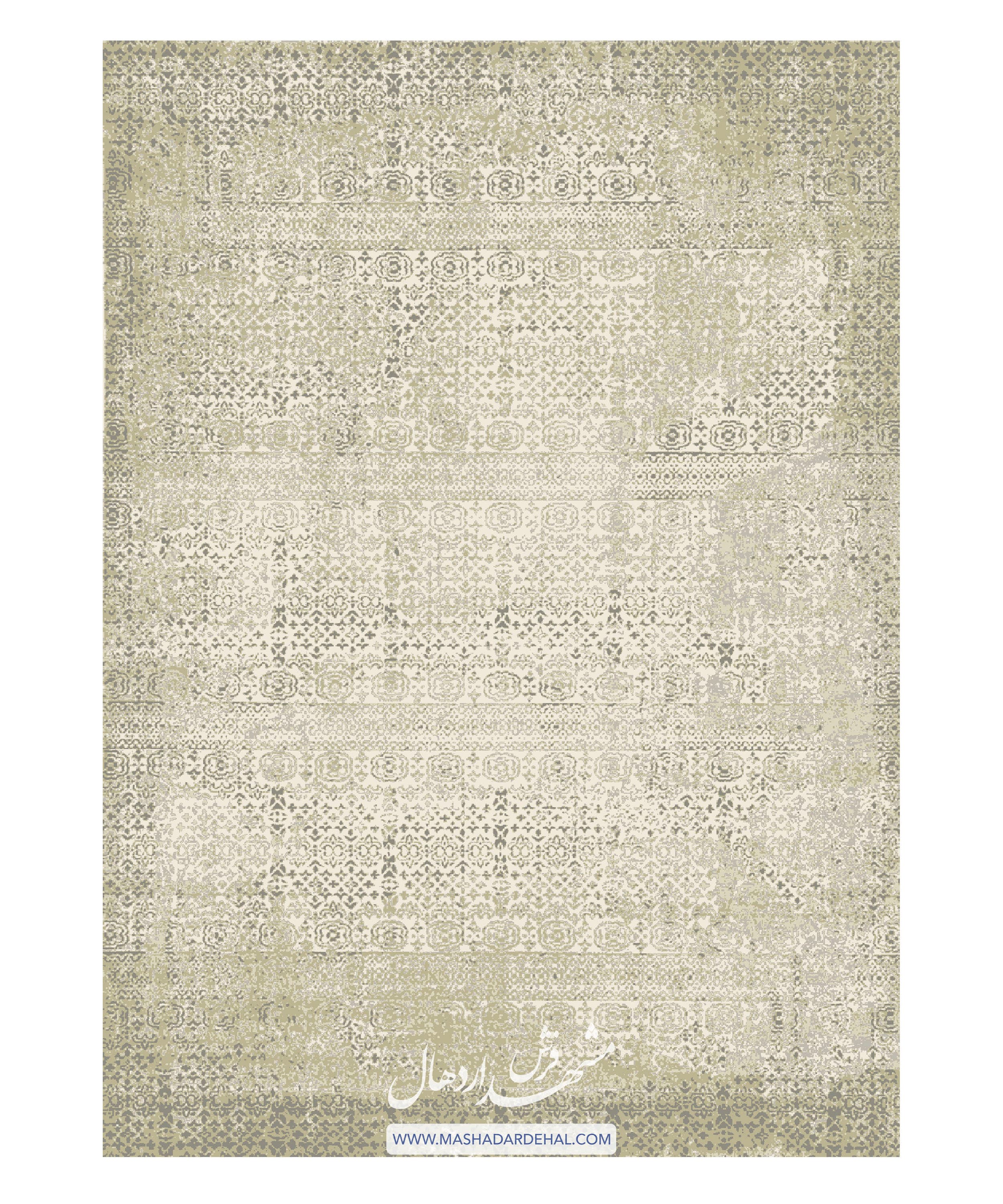 فرش اکریلیک ماشینی کد 360 زمینه زیتونی
