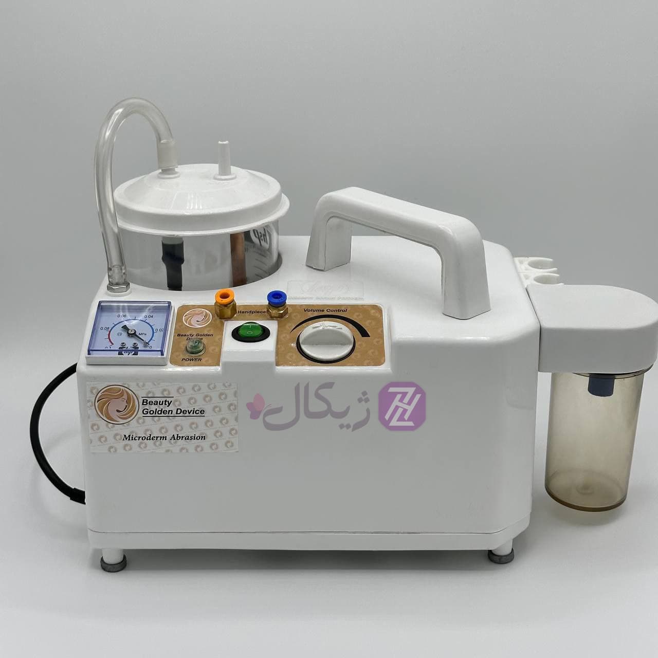 میکرودرم ابریژن 80 پاسکال دو پمپ موتور سنگین برند بیوتی گلدن دیوایس — تصویر ۴