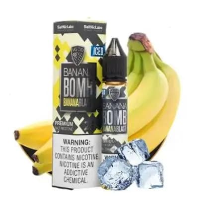 سالت ویگاد موز یخ 30 میل | VGOD Iced Banana Bomb Salt 30ml — تصویر ۲