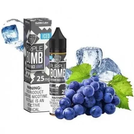 سالت ویگاد انگور یخ 30 میل | VGOD Iced Purple Bomb Salt 30ml — تصویر ۲