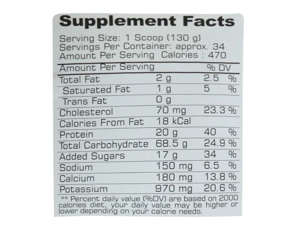 پودر تاپ گینر فارماتک با طعم کوکی و خامه 4500 گرم — تصویر ۲