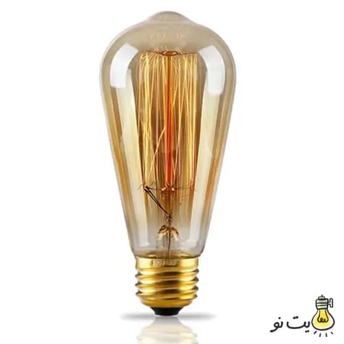 لامپ ادیسونی 40 وات مدل ST64 خطی