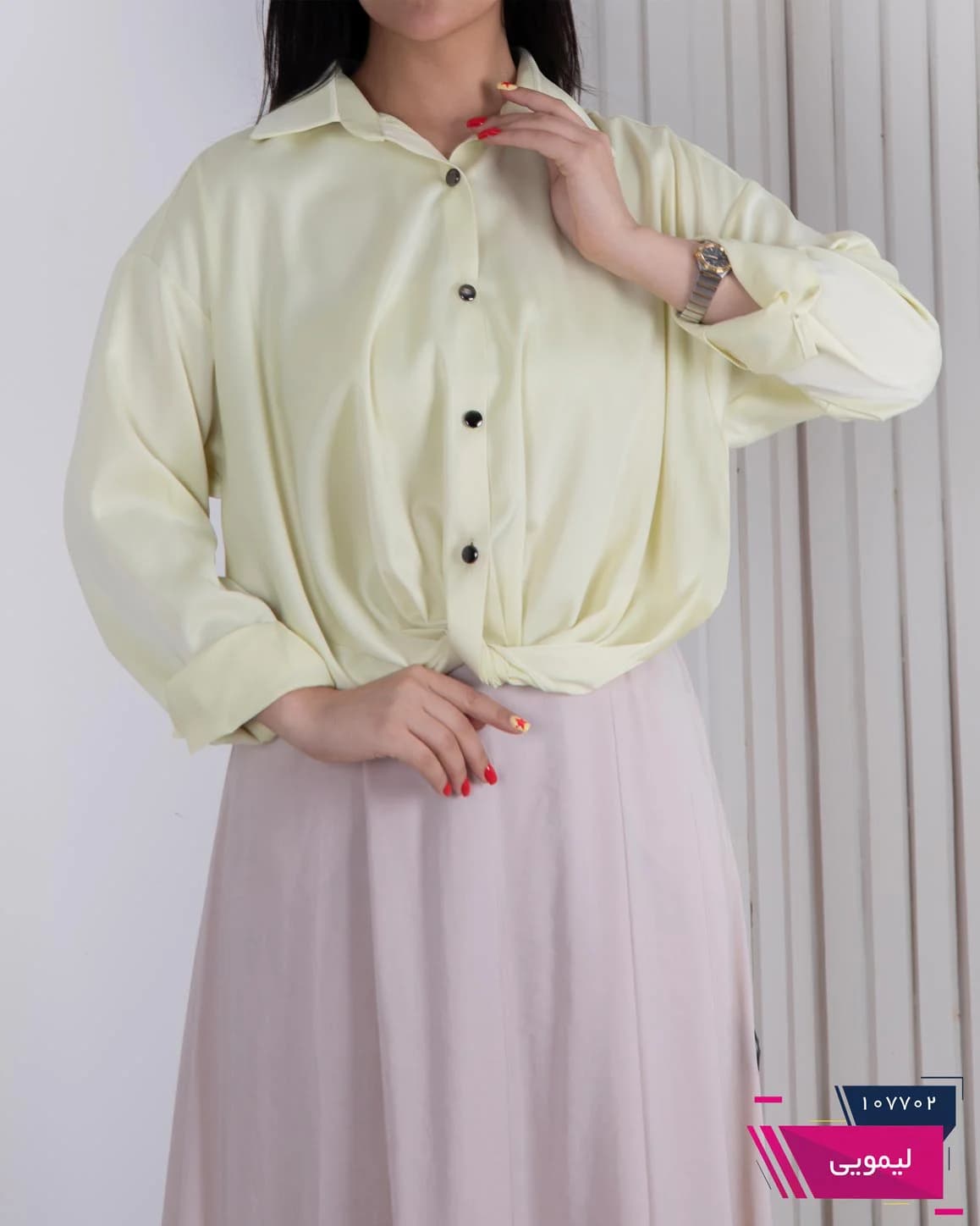 شومیز ساتن گره ای TAFFETA — تصویر ۷
