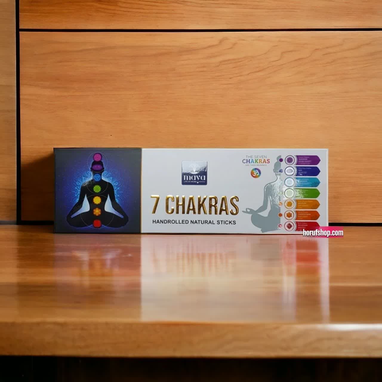 عود دست ساز شاخه ای مایا مدل هفت چاکرا 7 Chakra