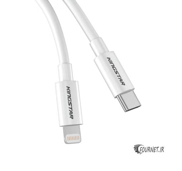 کابل شارژ کینگ استار فست تایپ سی به لایتنینگ K251i — تصویر ۴