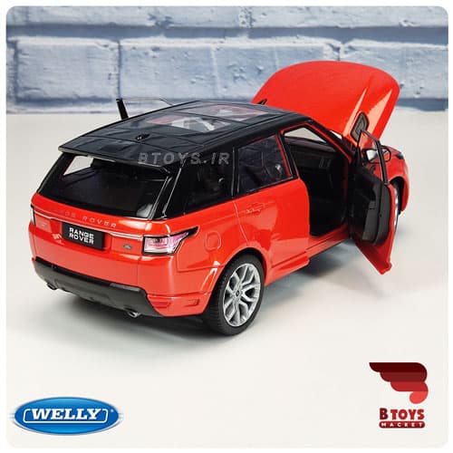 ماکت ماشین رنجرور اسپورت نارنجی ویلی(Range Rover Sport welly) — تصویر ۲