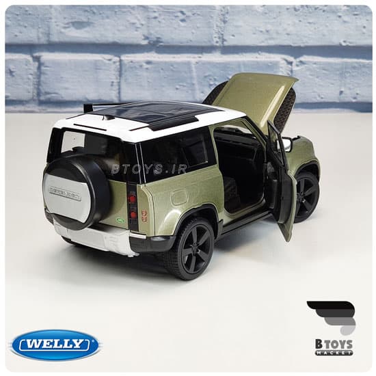 ماکت ماشین لندرور دفندر 2020 سبز ویلی(Land Rover Defender 2020 welly) — تصویر ۲