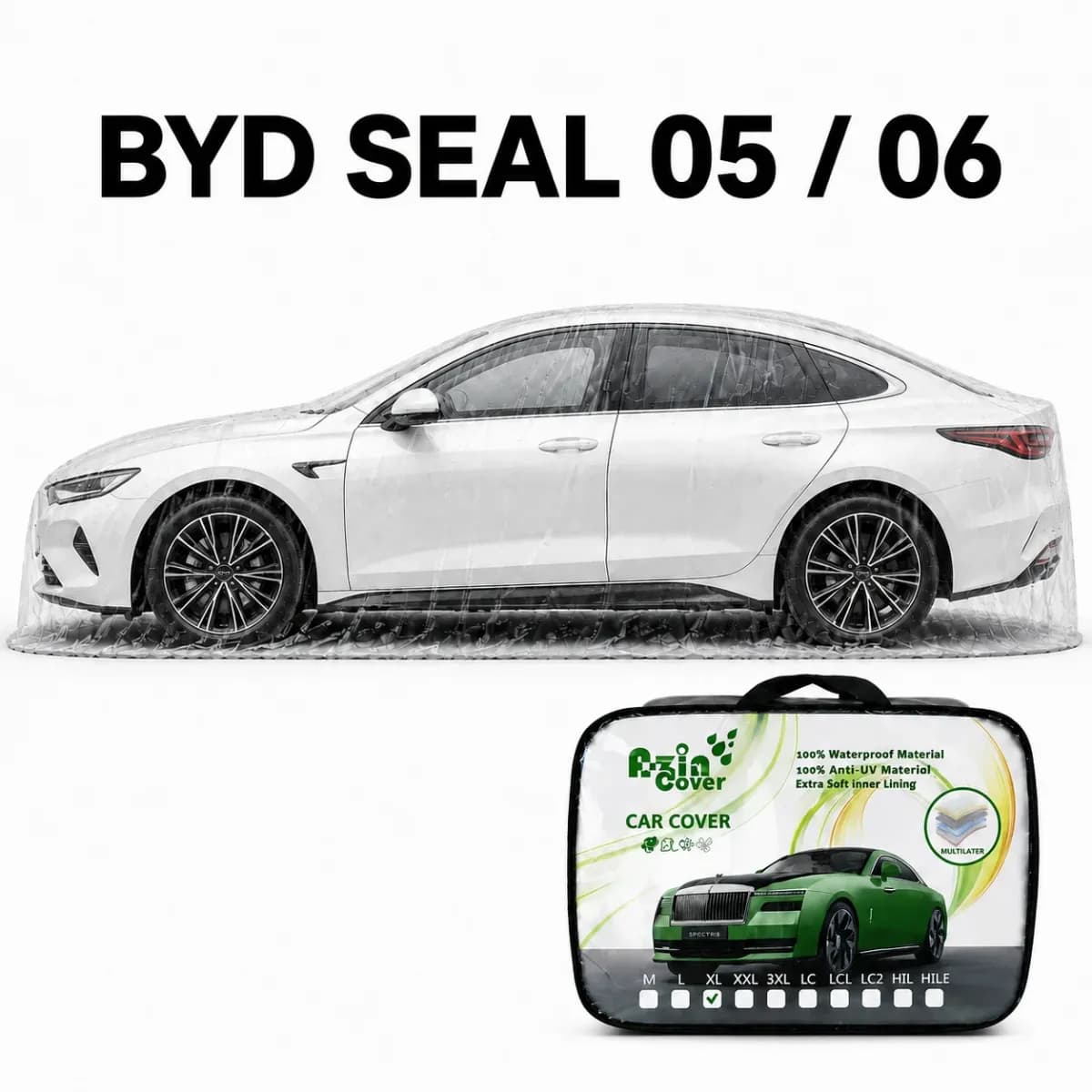 چادر 4 فصل چند لایه BYD SEAL 05 / 06 آذین روکش — تصویر ۹