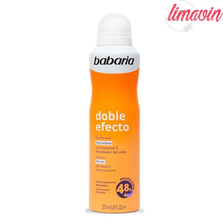اسپری ضد تعریق زنانه باباریا مدل DOUBLE EFFECT حجم 200 میلی لیتر — تصویر ۲
