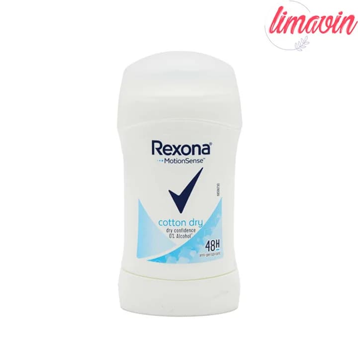 استیک ضد تعریق (مام صابونی) زنانه رکسونا REXONA مدل Cotton Dry حجم 40 گرم