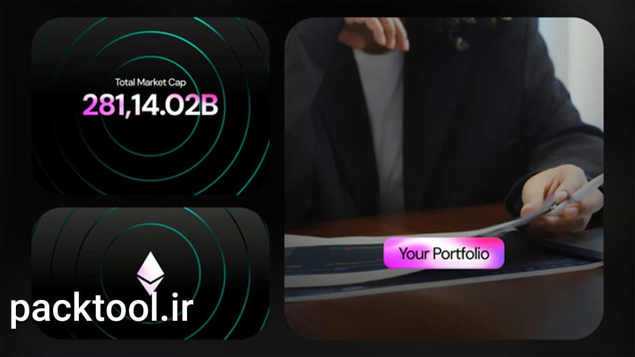 دانلود پروژه آماده پریمیر پرو اینفوگرافیک ارز دیجیتال Crypto Infographics