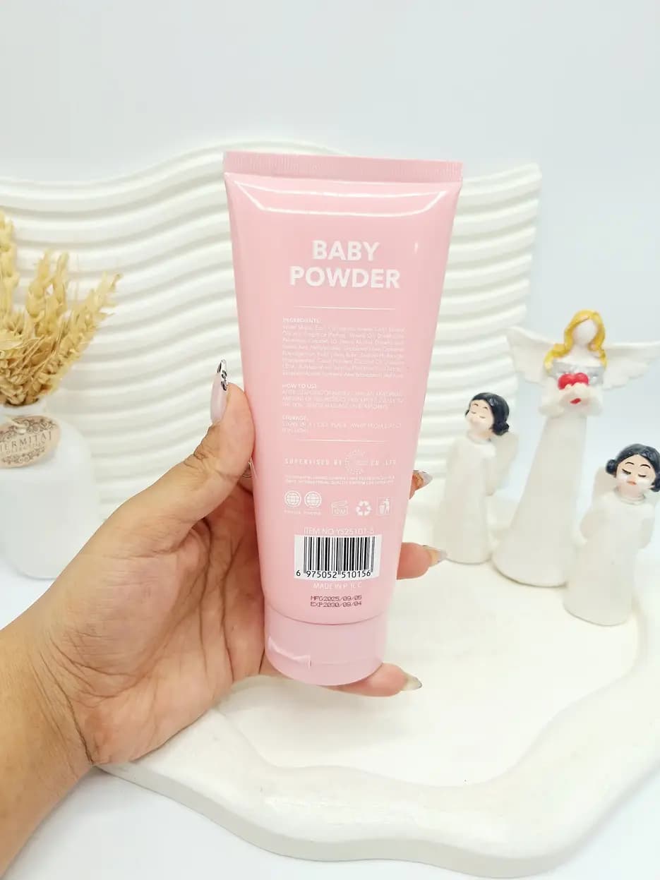لوسیون بدن شاین دار هلویی POWDER BABY — تصویر ۳