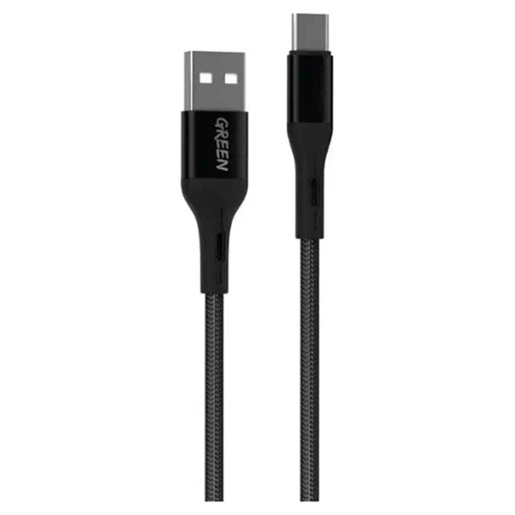 کابل شارژ USB-A به تایپ سی سری 2 گرین Green Lion USB-A To USB-C Braided Cable- Series 2 1m