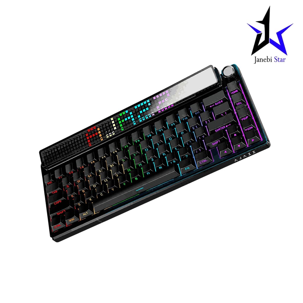 کیبورد گیمینگ Ajazz مدل Pixel68 DOT MATRIX 8K Wireless Black — تصویر ۵
