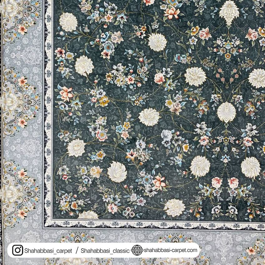 فرش ماشینی کد 3086 دودی — تصویر ۴