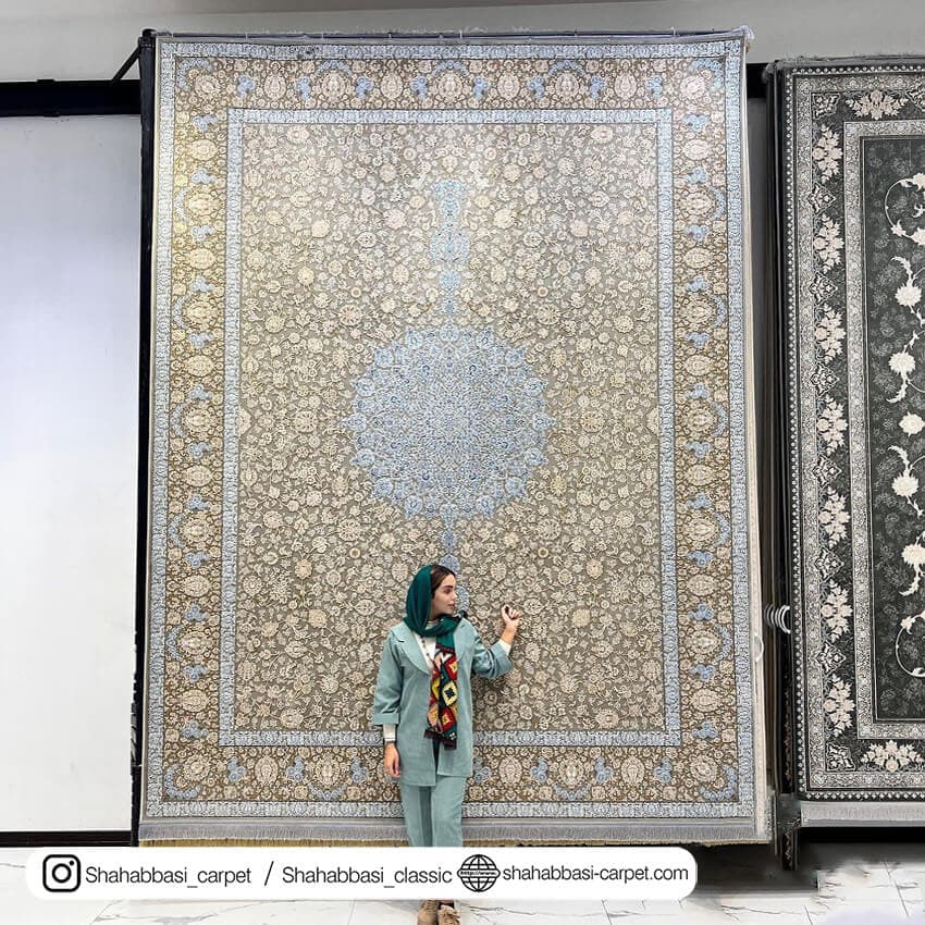 فرش ماشینی کد 3102 طوسی — تصویر ۲