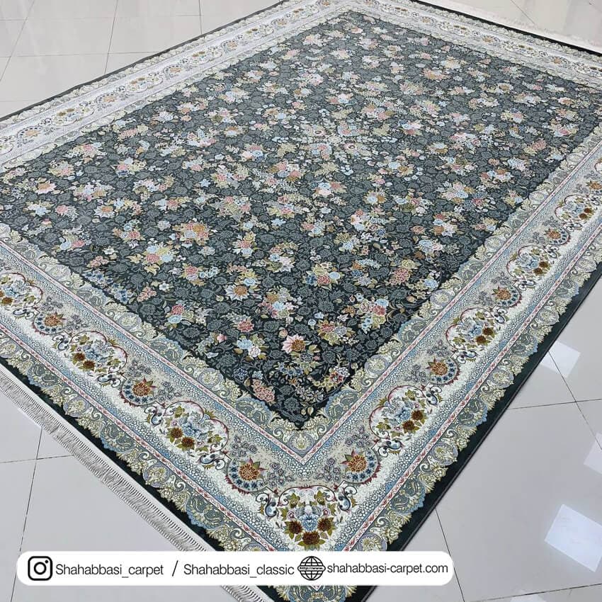 فرش کلاسیک کد 5016 بهار زغالی