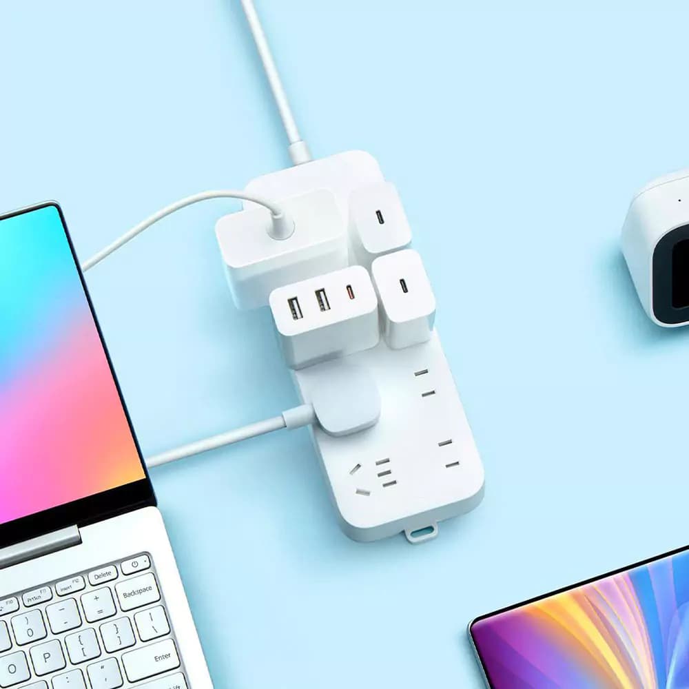 چند راهی برق شیائومی مدل XIAOMI XMCXB8-01QM با طول ۱.۸ متر — تصویر ۳